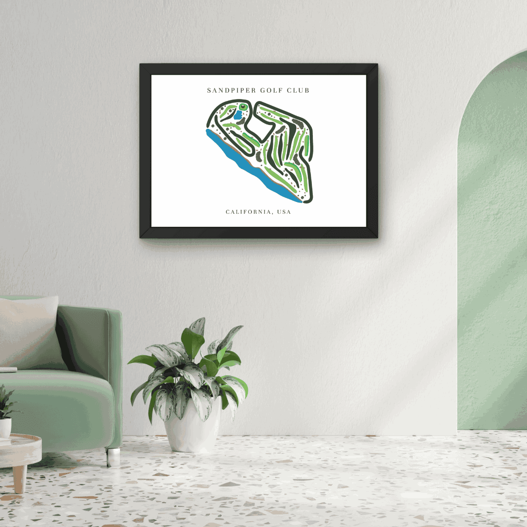 Sandpiper Golf Club, Golf Course Print, California