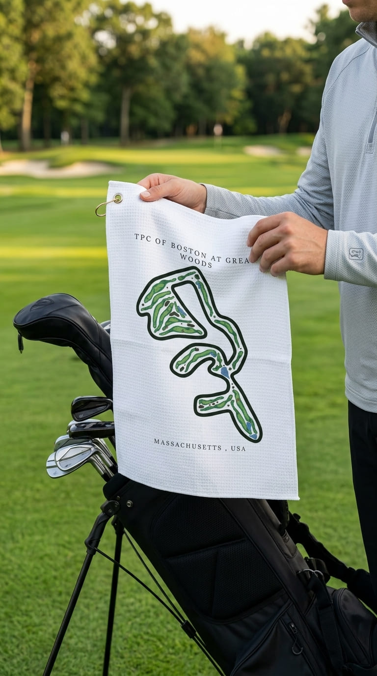 TPC of Boston at Great Woods, Massachusetts  | Golf Course Print Towels | Golf Course Microfiber image 2