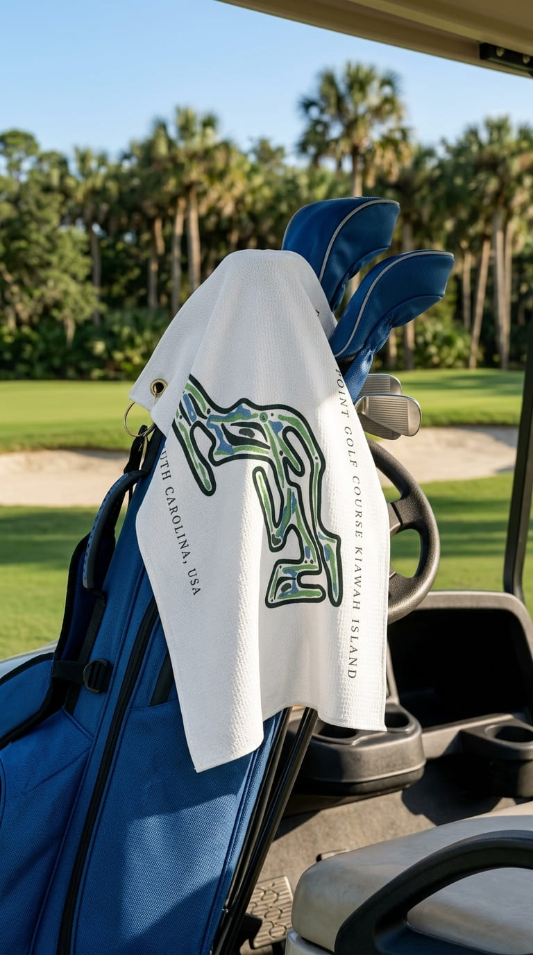 Turtle point golf course Kiawah island South carolina  | Golf Course Print Towels | Golf Course Microfiber image 1
