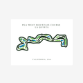 PGA West Mountain Golf Course Print, California, Golf Map Artworks