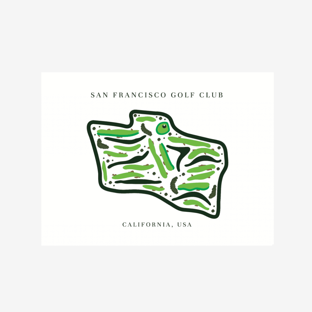 San Francisco Golf Club, Golf Course Print, California