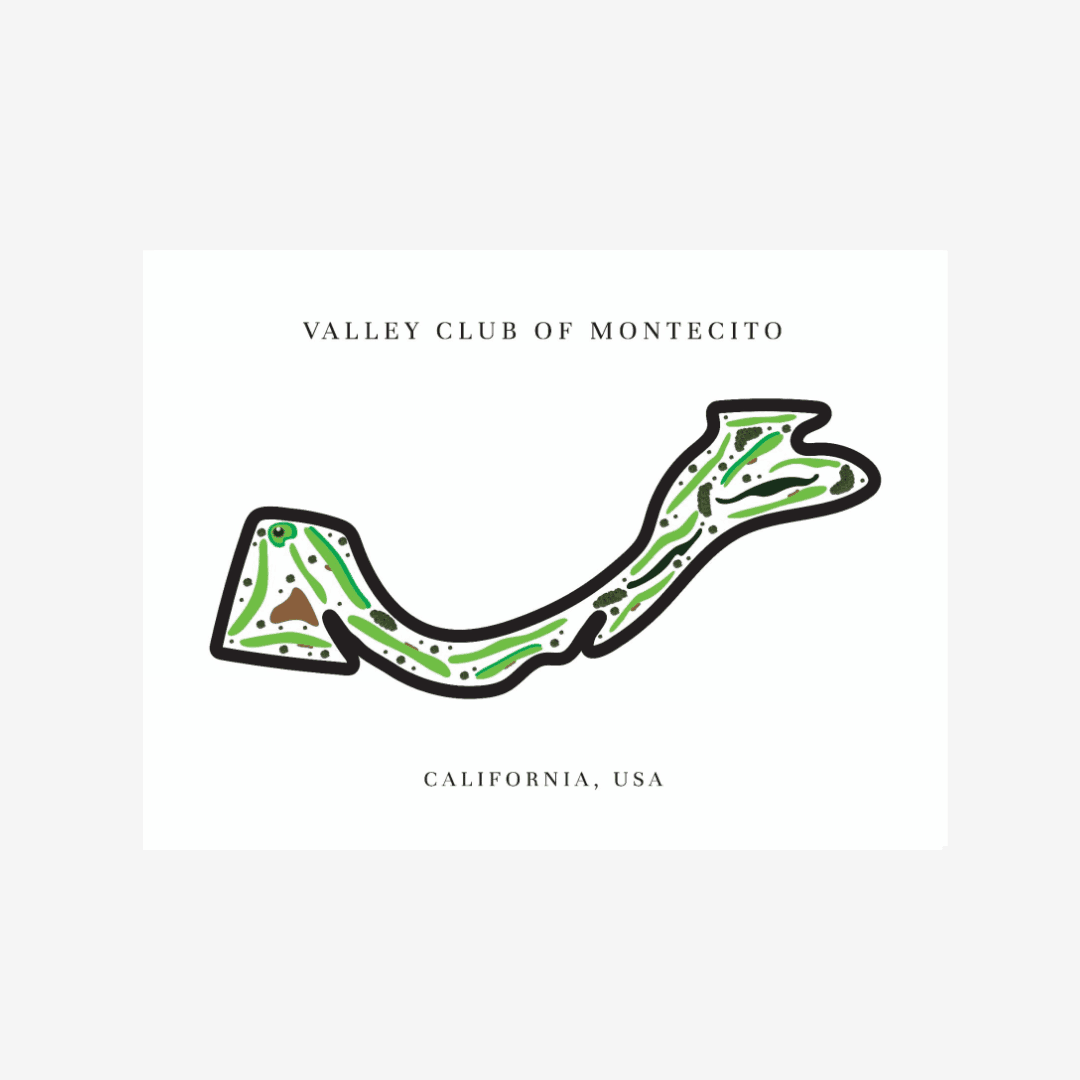 Valley Club of Montecito, Golf Course Print, California