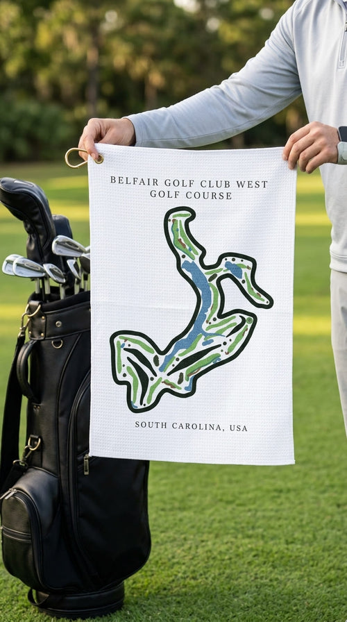 Belfair golf club west golf course South carolina  | Golf Course Print Towels | Golf Course Microfiber image 1