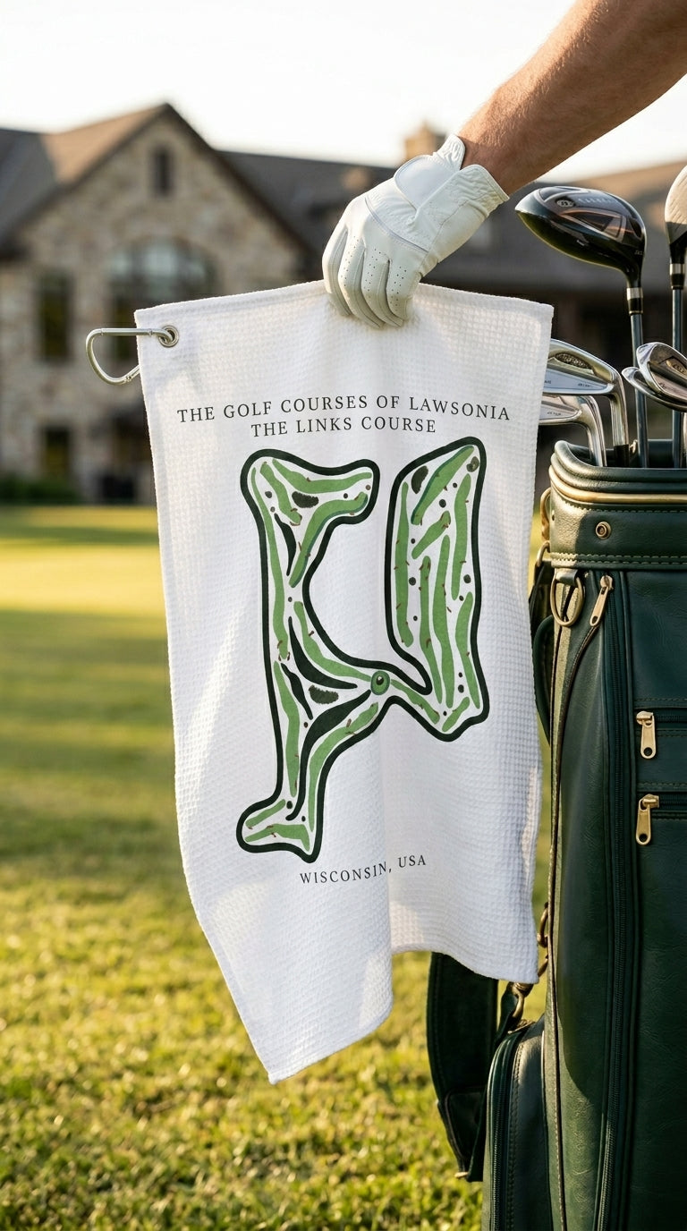 The Golf course of Lawsonia the links course Wisconsin | Golf Course Print Towels | Golf Course Microfiber image 1