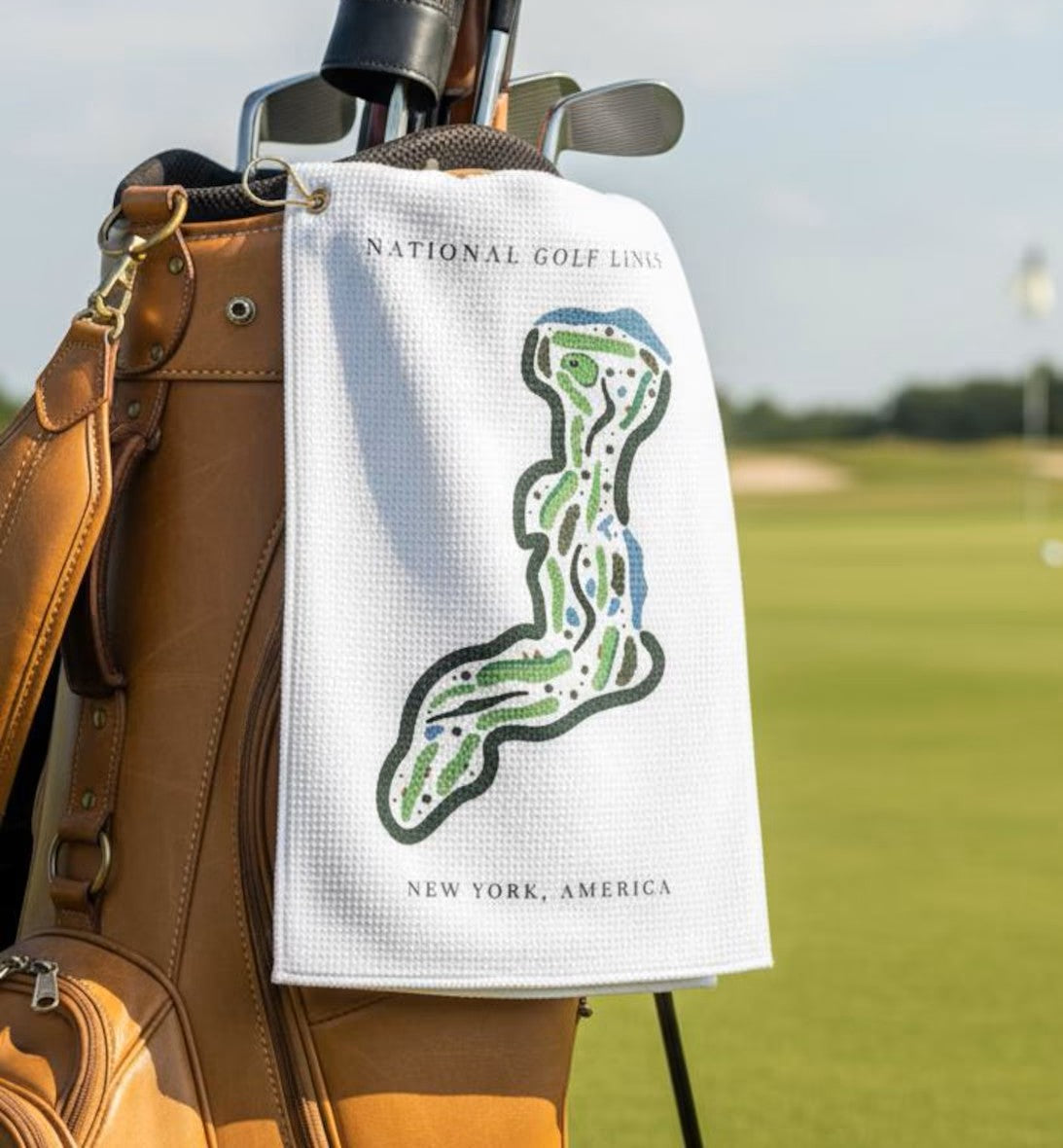 Custom Golf Course Towel | Golf Course Prints, Golf Course Print Towels, Golf Course Microfiber