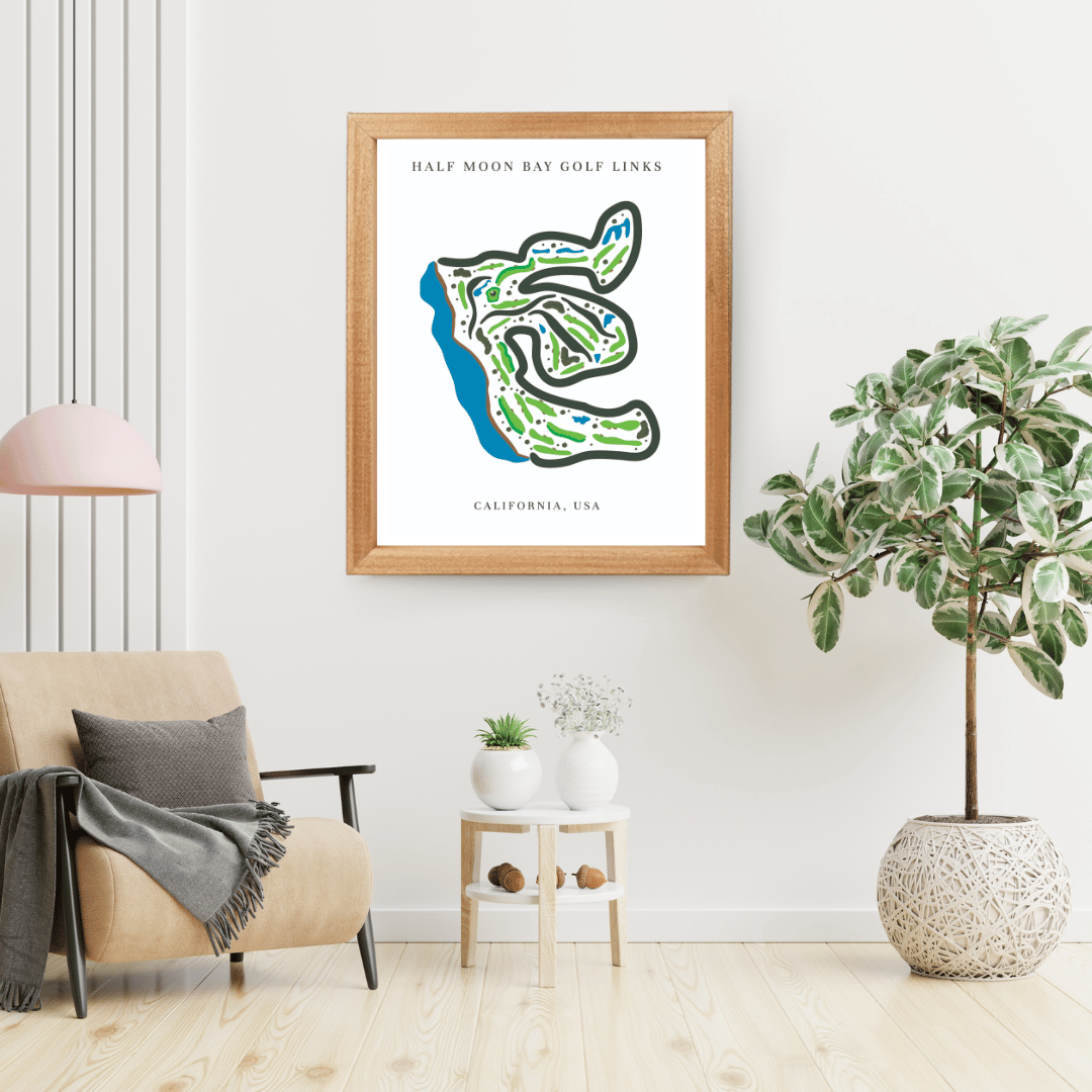 Half Moon Bay Golf Links, Golf Course Print, California