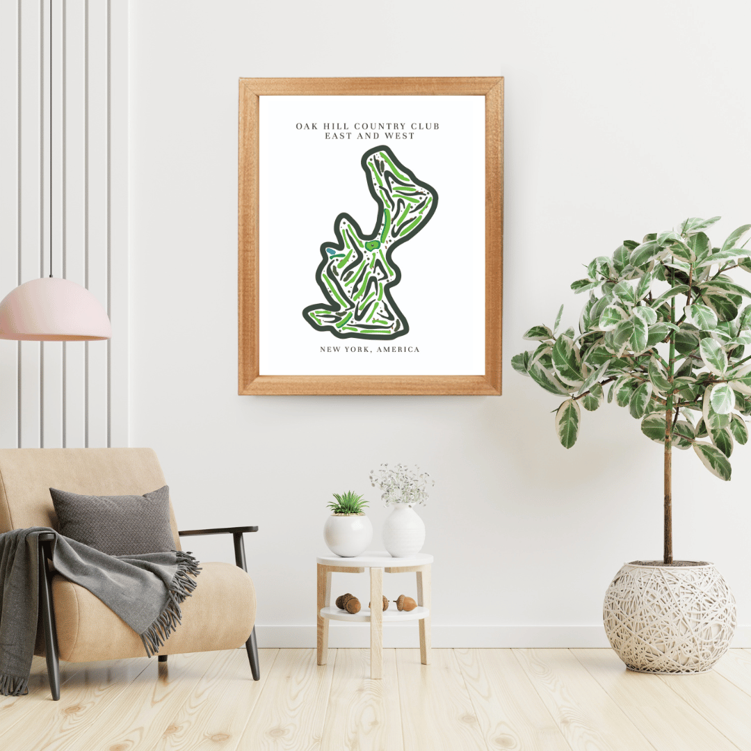 Oak Hill Country Club East & West, Golf Course Print, New York