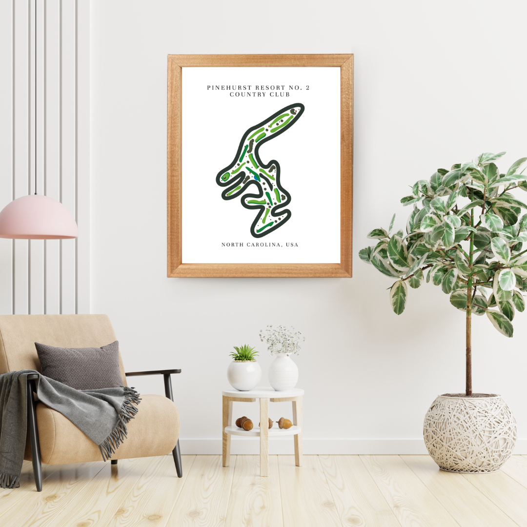 Pinehurst Resort No. 2 Country Club Golf Course Print, North Carolina