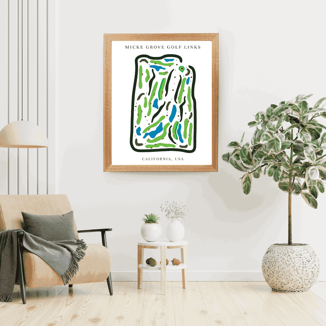 Micke Grove Golf Links, Golf Course Print, California