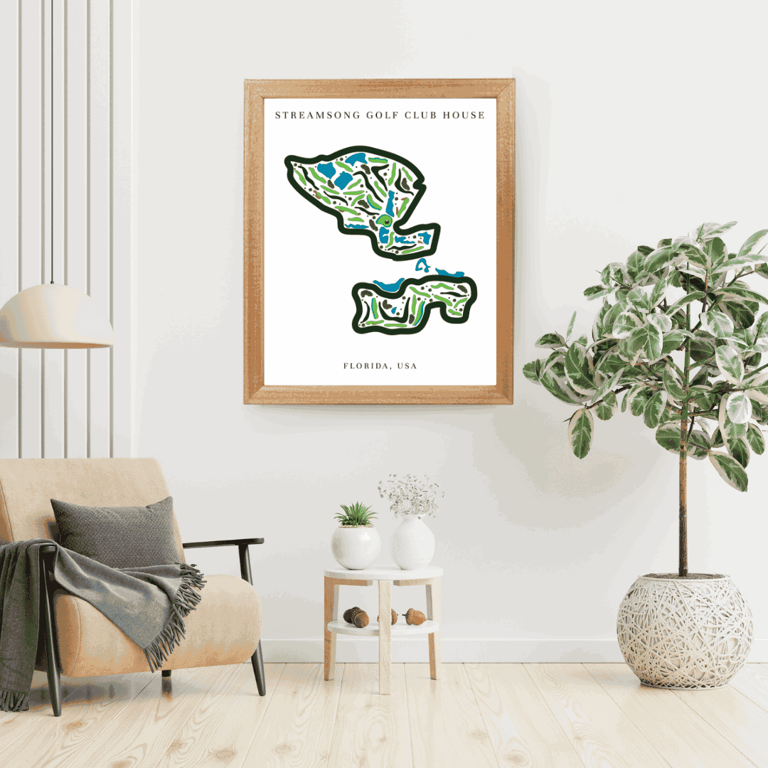 Streamsong Golf & Club house, Golf Course Print, Florida