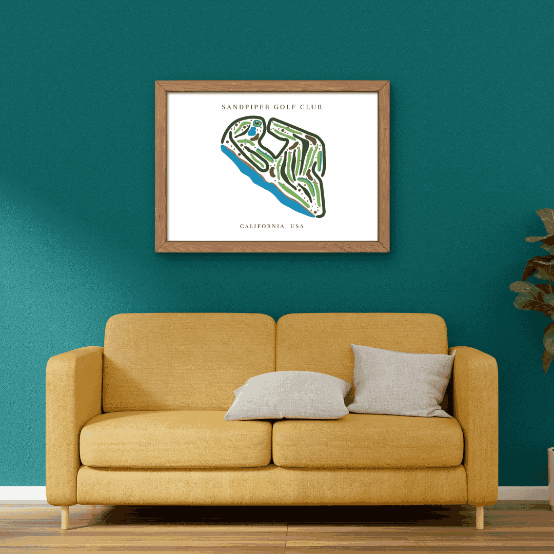 Sandpiper Golf Club, Golf Course Print, California